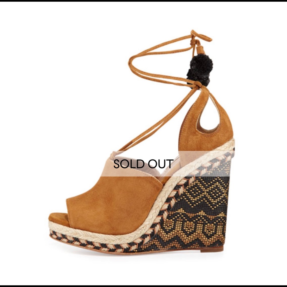 AQUAZZURA
Palm Springs Wedge Espadrille- Cognac